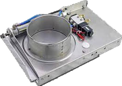 Pneumatic blast gate