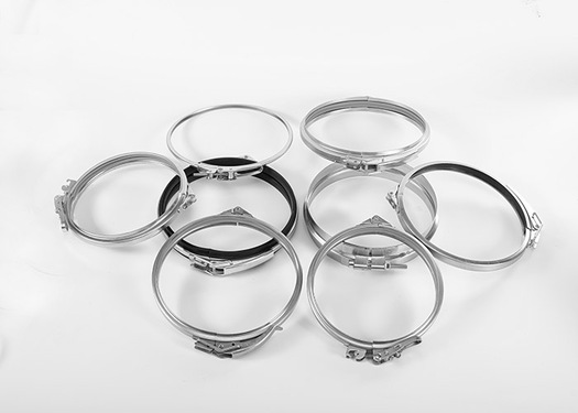 various ducting clamps