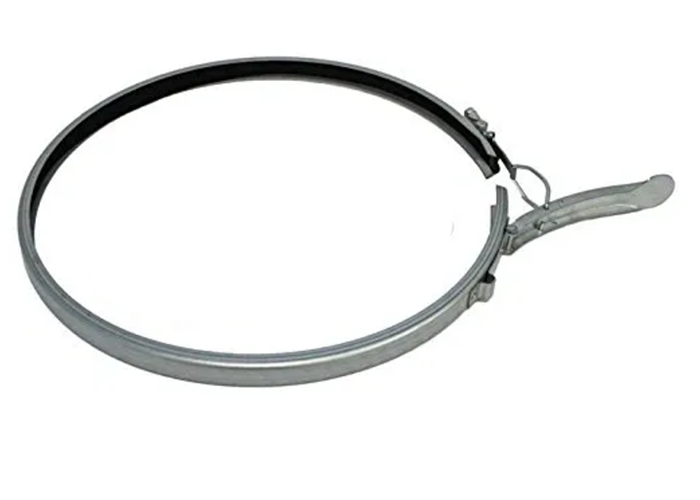 black rubber linned clamp
