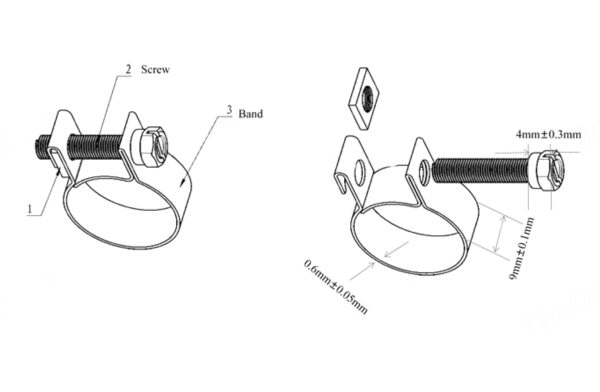 fuel hose clamp spec.