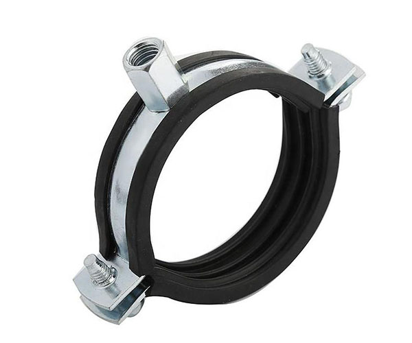 Rubber suspension metal clamp