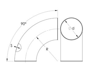 duct elbow drawing