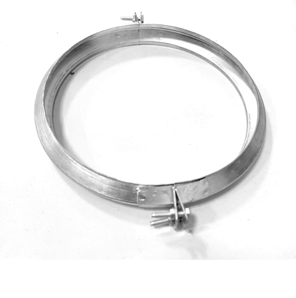 Spiral duct clamp ring